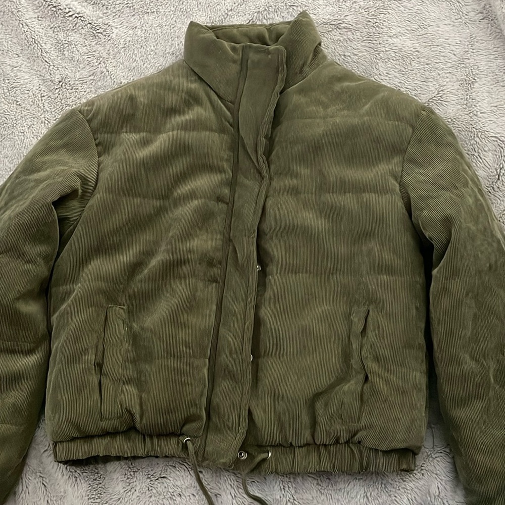 Sage puffer jacket